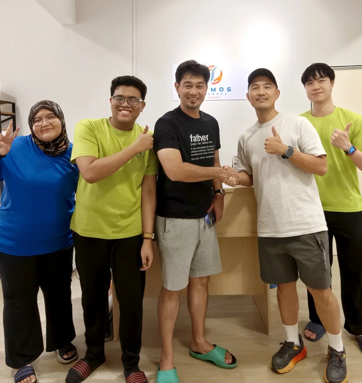 Armos therapists with members of the community